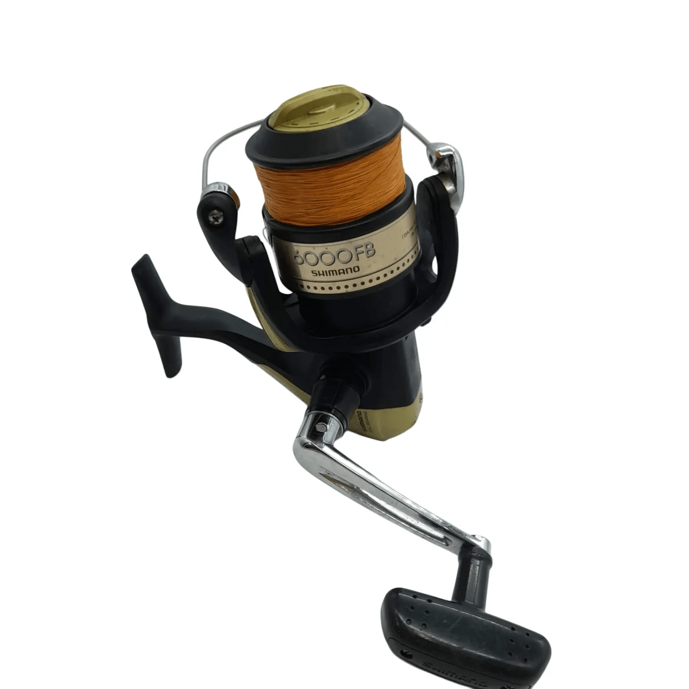 Shimano Reel – Fishing 6000FB Hyperloop Black/Gold with Orange Line (WR 1353300)