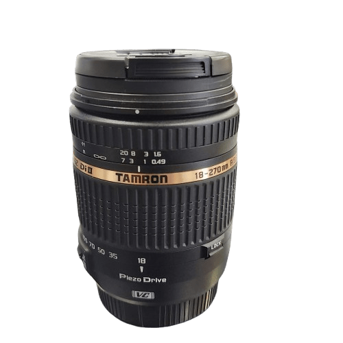 Tamron DSLR Lens 18-270mm F3.5–6.3 Di II VC PZD Canon Mount, Excellent Condition With Front + Rear Lens Caps, Hood + UV Filter