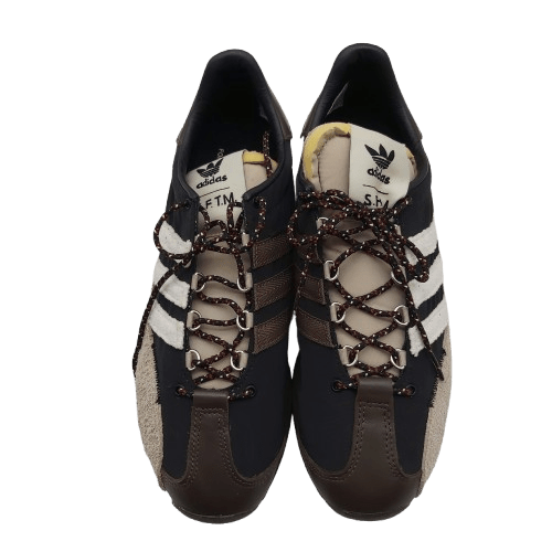 ADIDAS Song For The Mute Country OG Trainers, MENS US 8.5, Core Black / Core White / Wonder Beige In Box