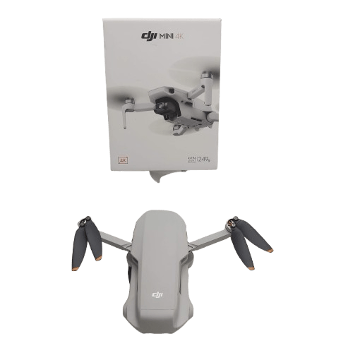 DJI Drone Mini 4K Grey With Box + Remote + Charging Cables + Adaptor + Manual (NA)
