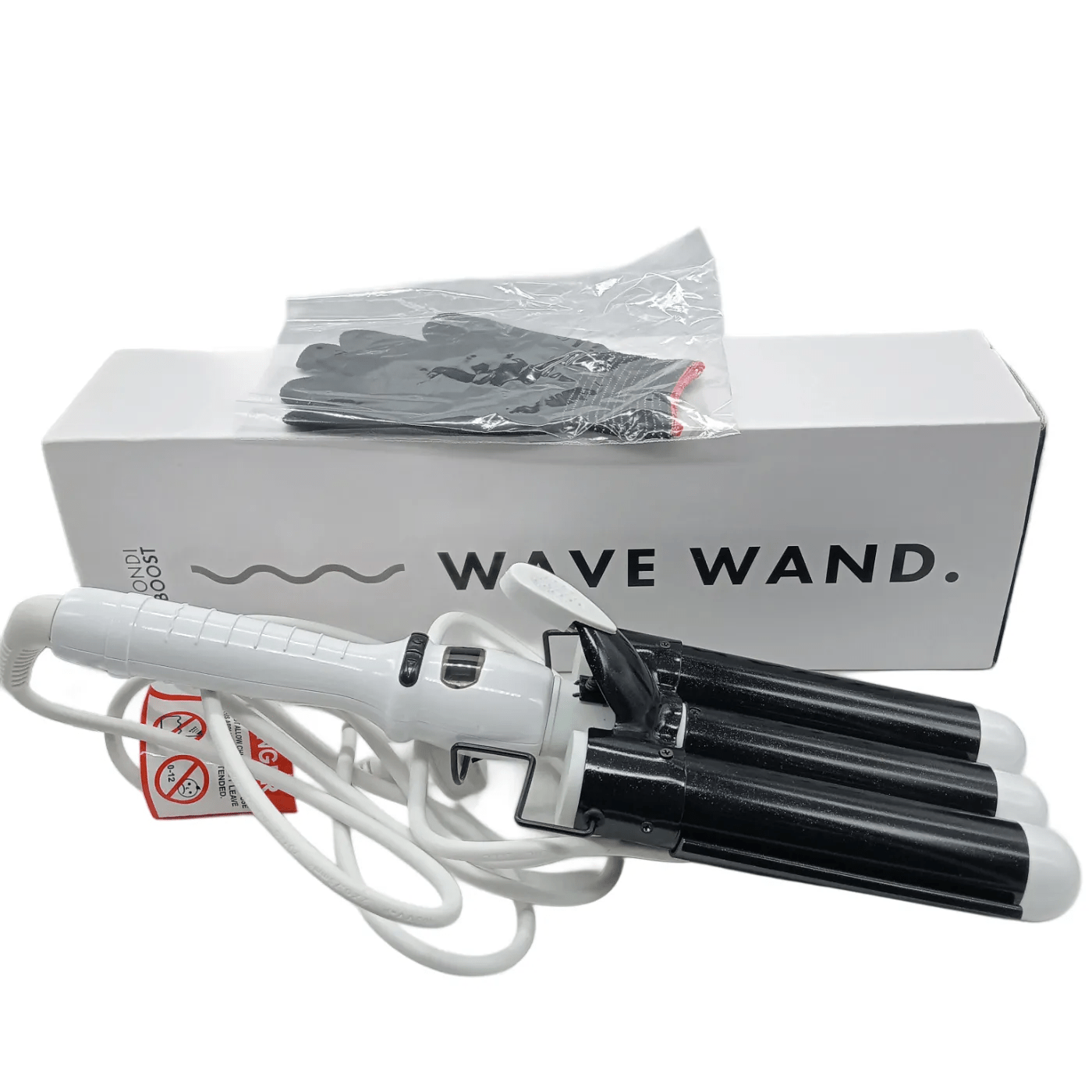 Bondi Boost Wave Wand – White With Box And Glove