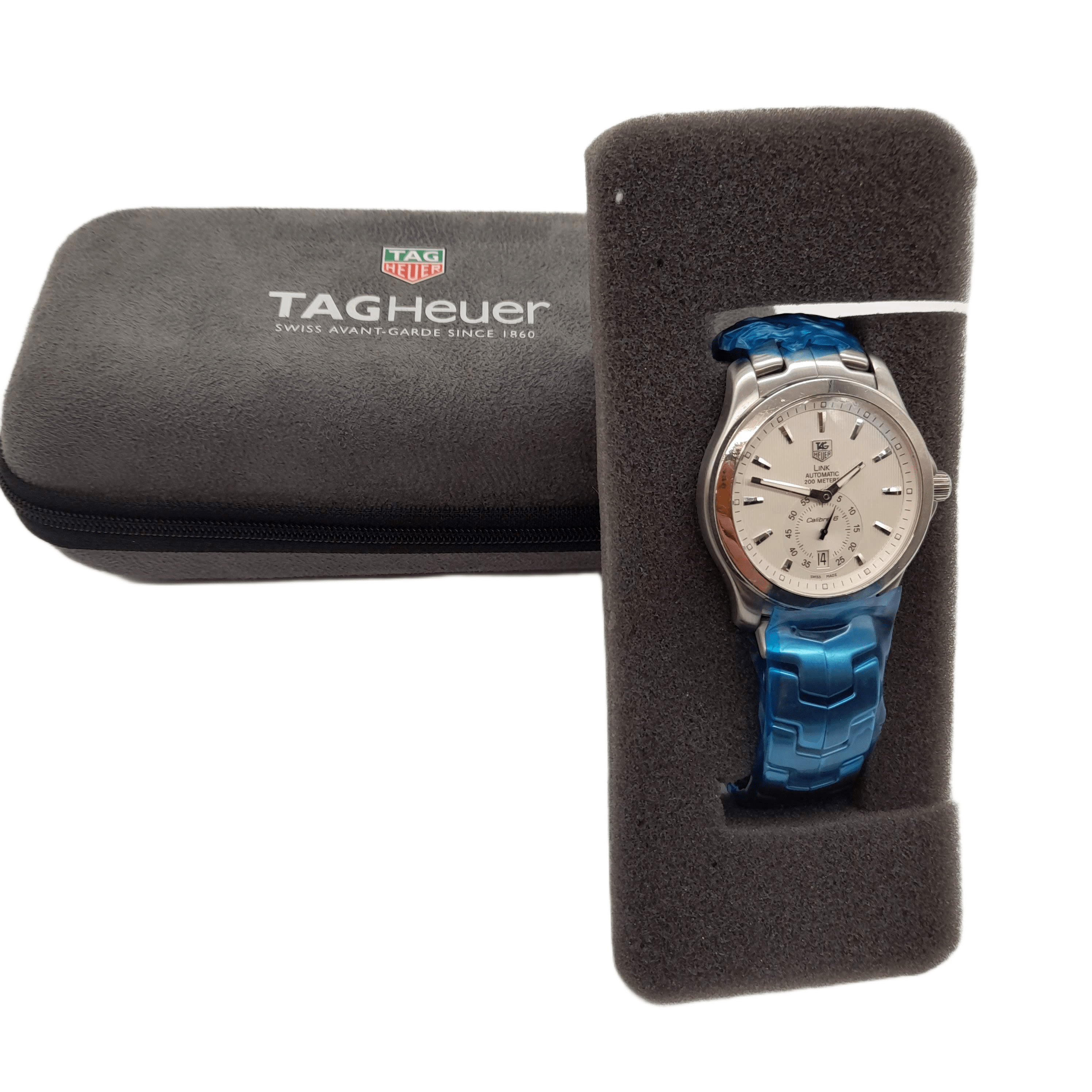 Tag Heuer Link Automatic Calibre 6 200m Mens Watch WJF211B With Case  With Case (WL 1343673)