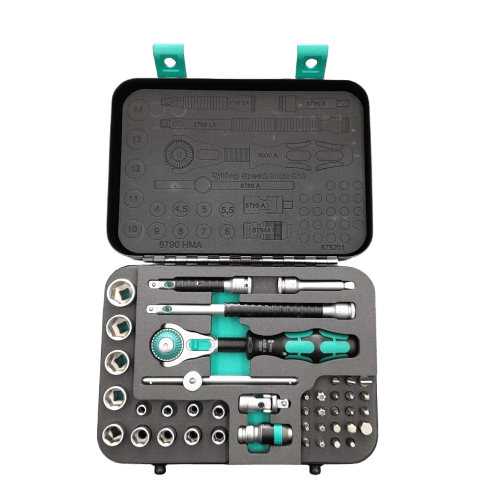 Wera 42-Piece Metric 1/4 in Standard Socket/Bit Set with Ratchet Like New In The Box (LN)
