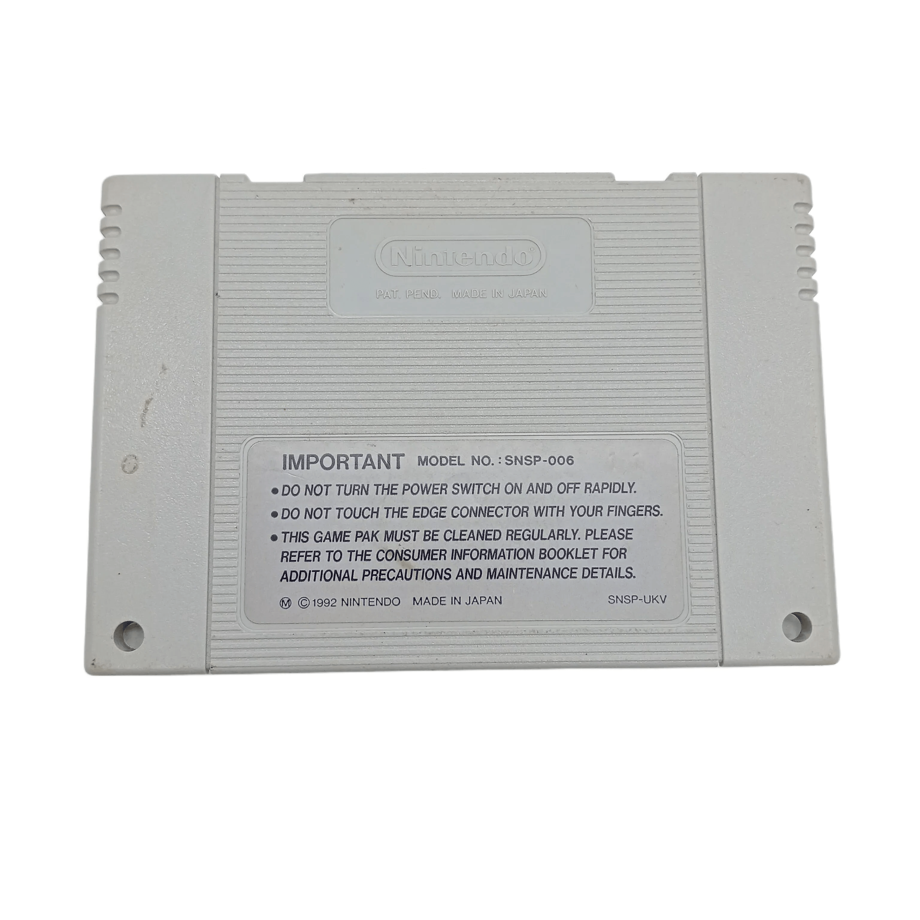Nintendo SNES Cartridge Bubsy in Claws Encounters of the Furred Kind