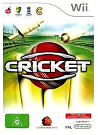 Nintendo Wii Cricket Game Good Condition With Manual