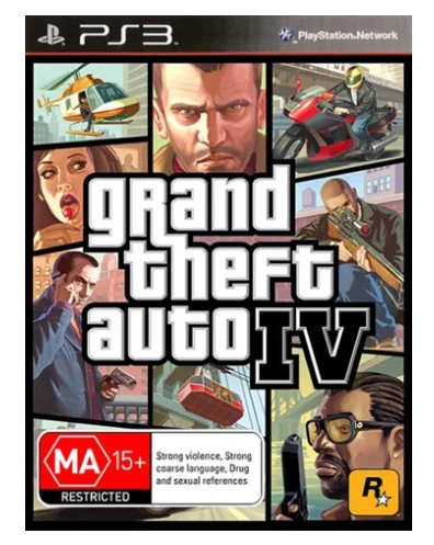 Sony PS3 Game Grand Theft Auto 4 IV  With Manual – Good Condition