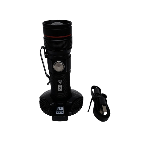 RS PRO 176-6035 LED Rechargeable Pocket Torch Like New