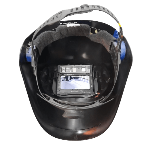 3M 100 Flip-Up Welding Helmet, Auto-Darkening Lens, Adjustable Headband, 44 x 93mm Lens (JN)