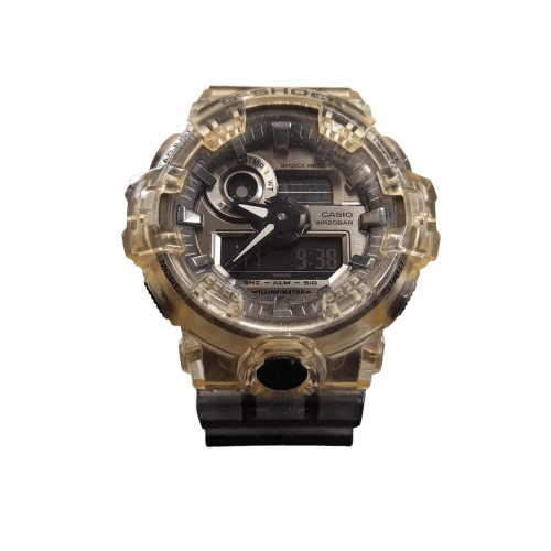 Casio G-Shock GA-700SK Men’s Watch – Black Translucent, Clear Skeleton Series (GE 1345882)
