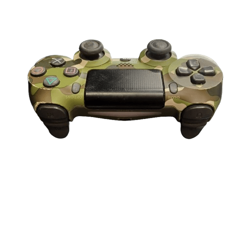 Sony Playstation 4 Dualshock 4 Wireless Controller (V2), Camo Green, With Lightbar, Wear + Tear, Controller Only (WR)
