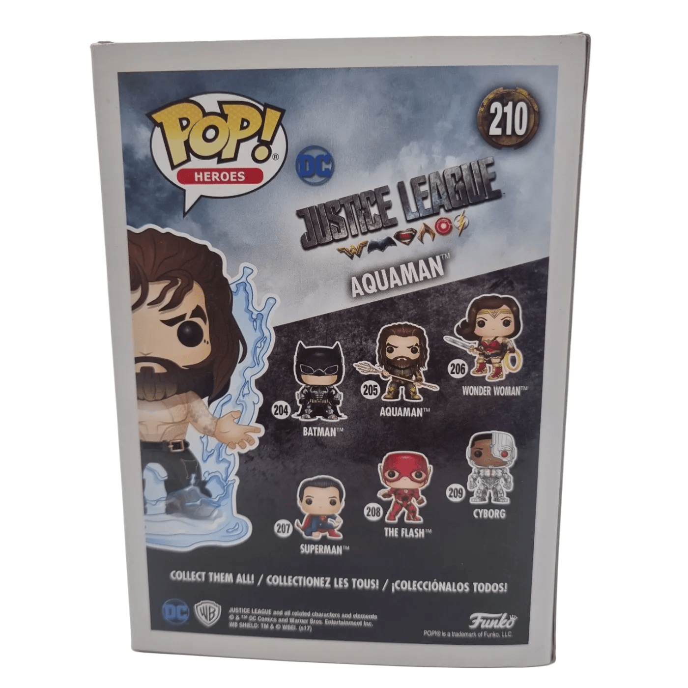 JUSTICE LEAGUE Funko Pop! – Aquaman #210, Exclusive DC Collectors Edition