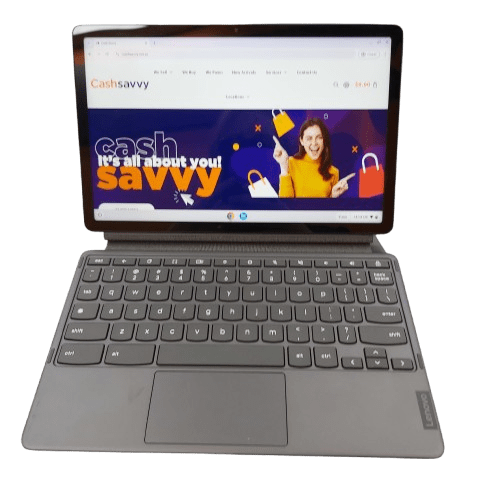 Lenovo Chromebook IP Duet 3 11Q727 Type 82T6, Grey, 4GB RAM, 64GB EMMC, 10.95in Touch Screen, ChromeOS, Very Good Condition With Detachable Keyboard + Kickstand