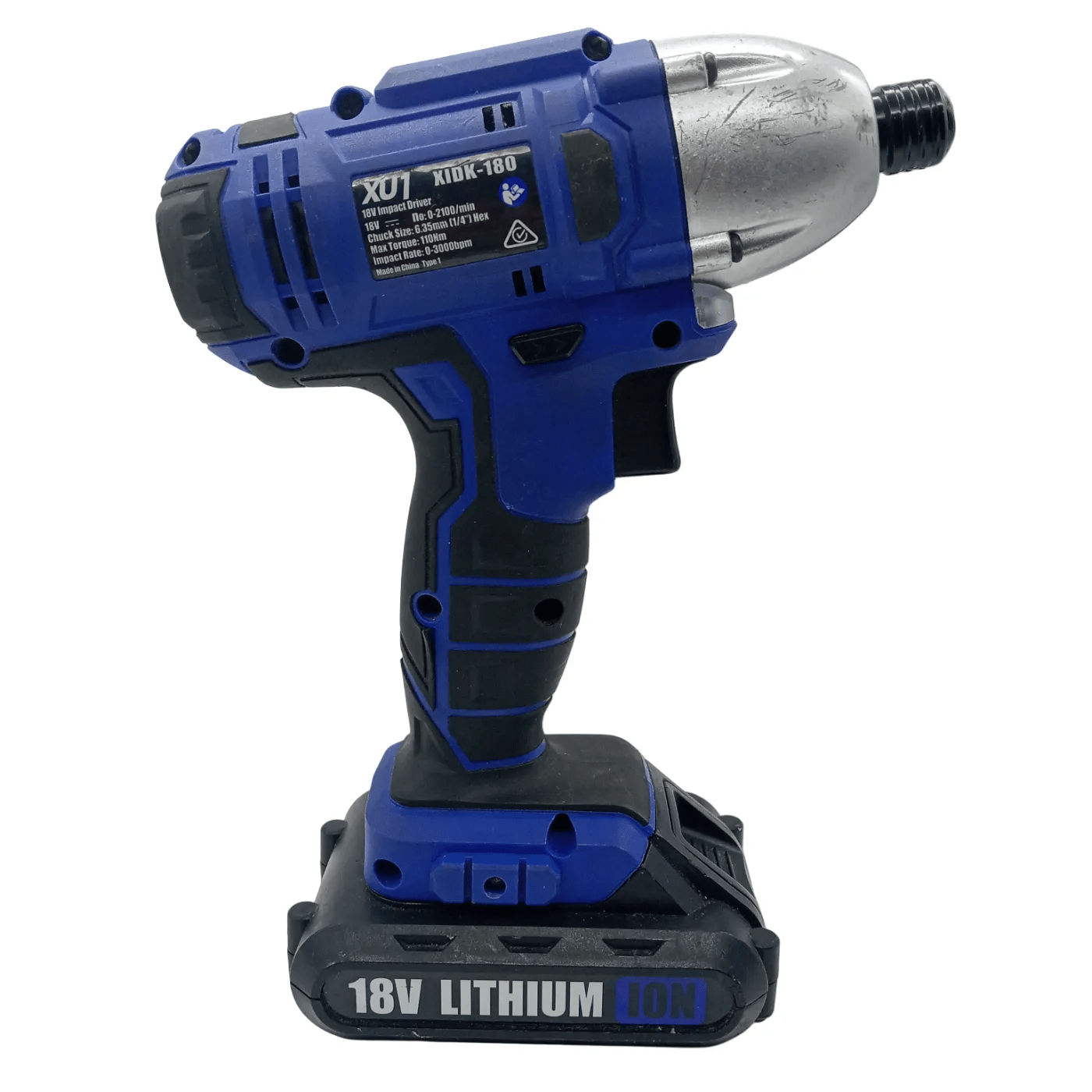 XU1 Blue 18Volt Cordless Impact Driver XIDK-180 + 1.5Ah Battery *No Charger*