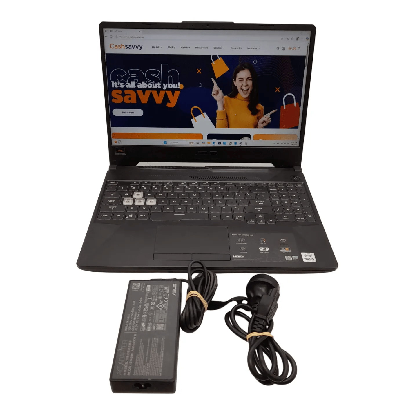 Asus TUF Gaming F15 FX506L Laptop + Charger – Intel Core i5-10300H / 8GB RAM / 500GB SSD + 1TB HDD / Windows 11 Home Single Language / NVIDIA GeForce GTX 1650 (WL 1350067)