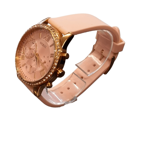 Guess W1135l2 Women’s Pink Rubber Strap Watches