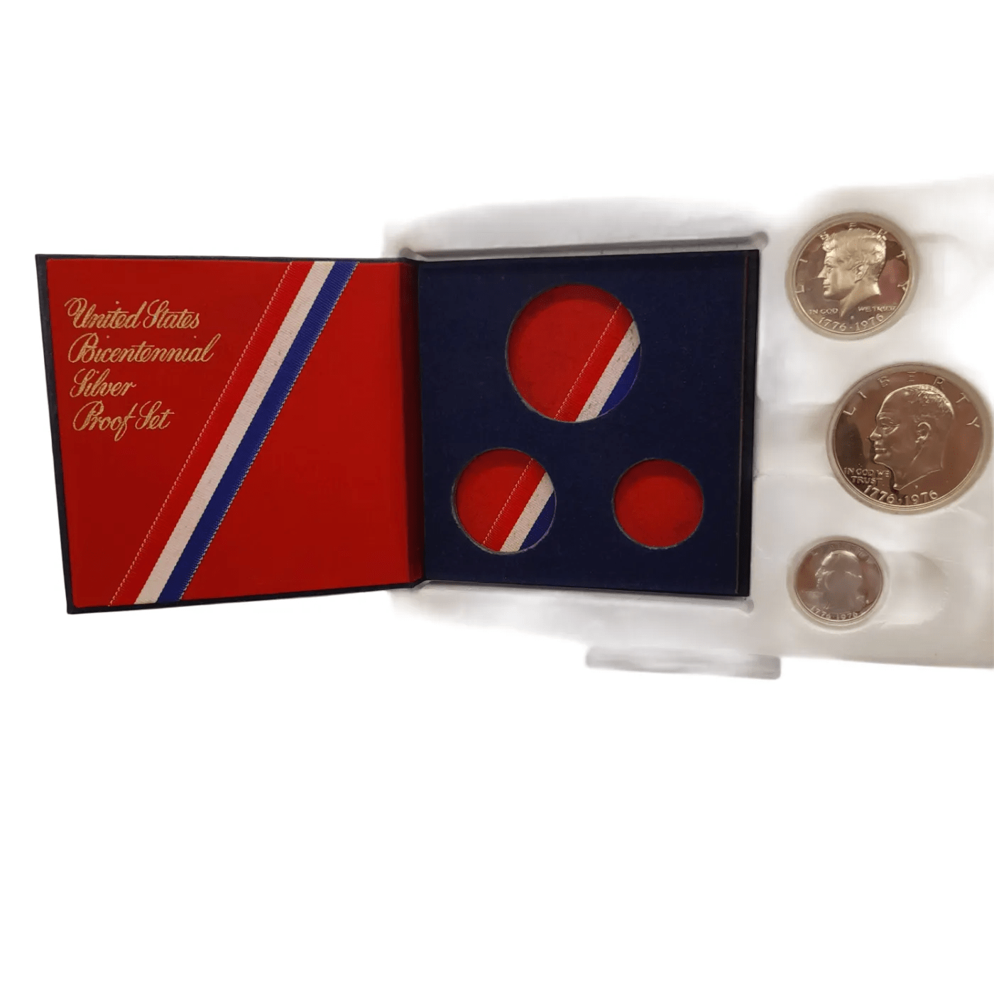 1776-1976 United States Bicentennial Silver Proof Coin Set In Blue Case (WL 1342017)