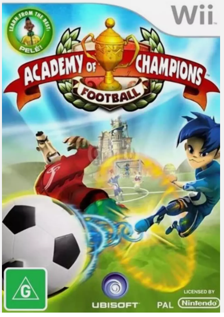 Academy Of Champions Soccer Wii Game Acceptable Condition With Manual