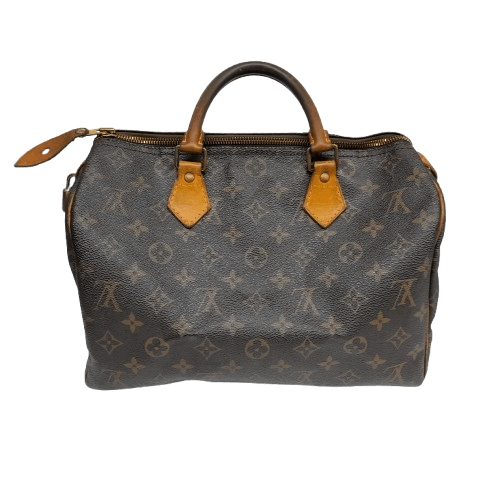 Louis Vuitton Speedy 30 Monogram Canvas Handbag with Certificate of Authenticity (LN)