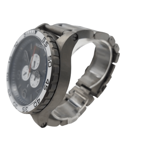 Mens Nikon Simplify Watch: The 51-30 Chrono – Grey /White With Box