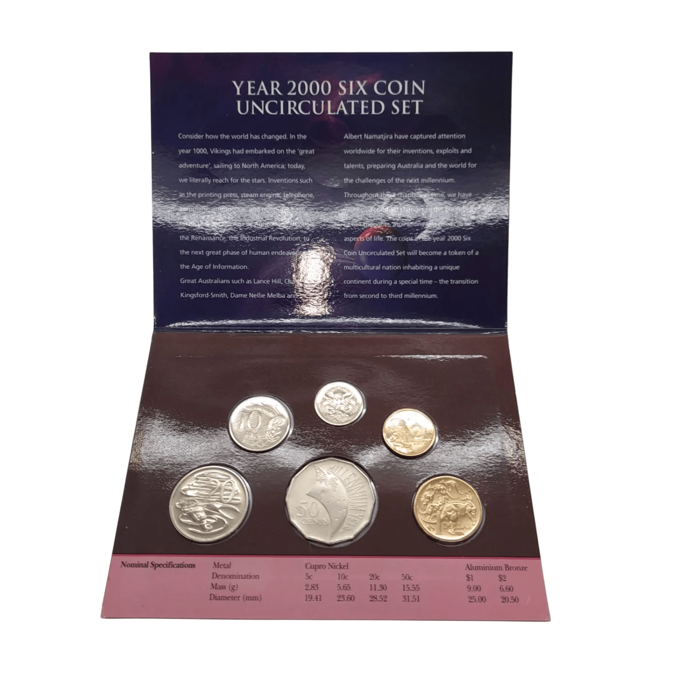 Royal Australian Mint – Year 2000 Uncirculated Coin Set – WL 1347995