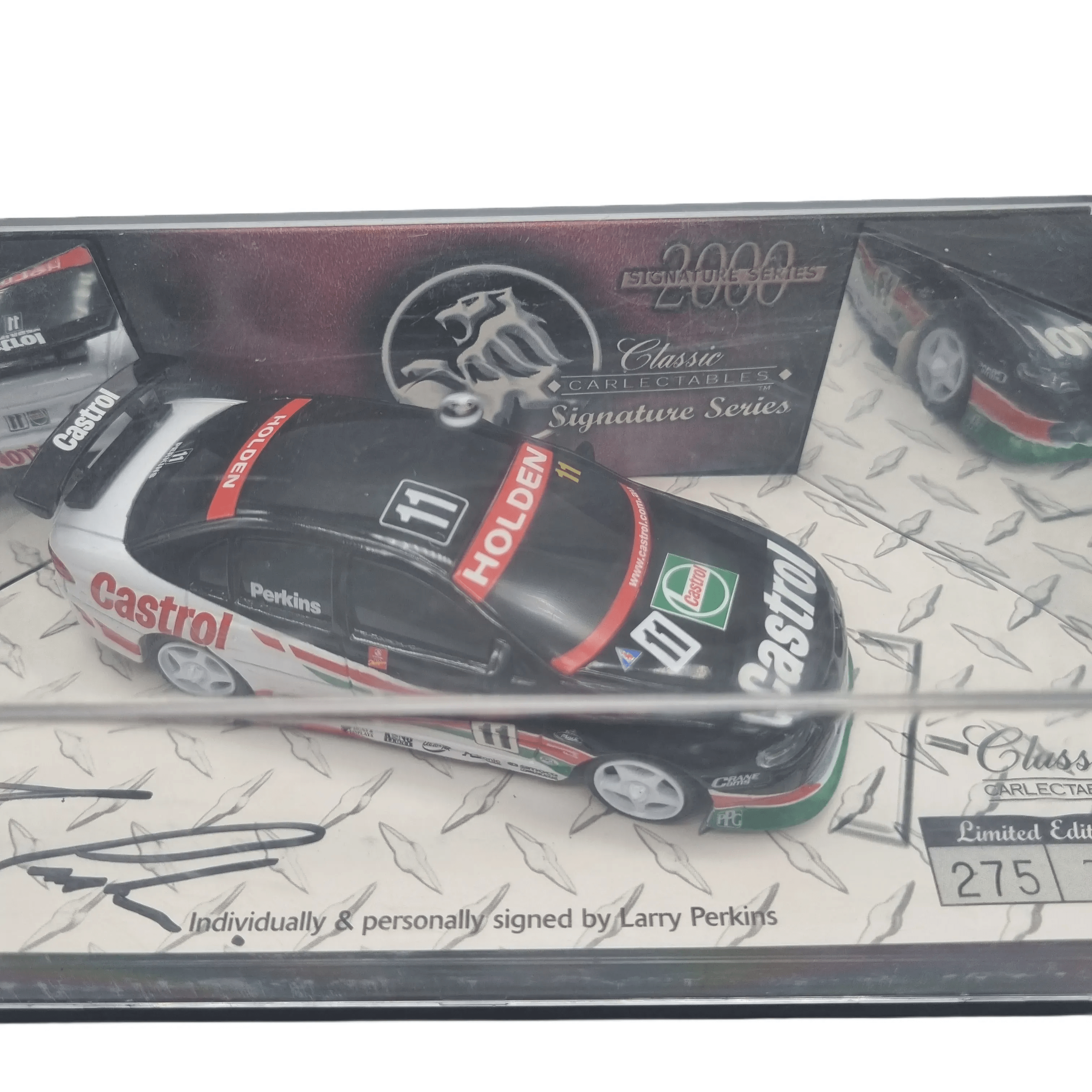 Classic Carlectables Signature Series 2000: Castrol Holden Commodore Model Car Signed By Larry Perkins #275/750