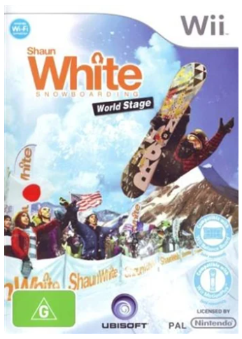 Shaun white Snowboarding World Stage Wii Game Good With Manual