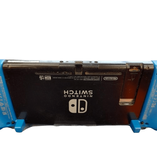 Nintendo Switch Console – No Charger or Dock – With MegaMan Comfort Grip Joy-Con Attachments – Condition as Pictured