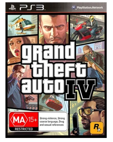Sony PS3 Game Grand Theft Auto 4 IV With Manual – Good Condition