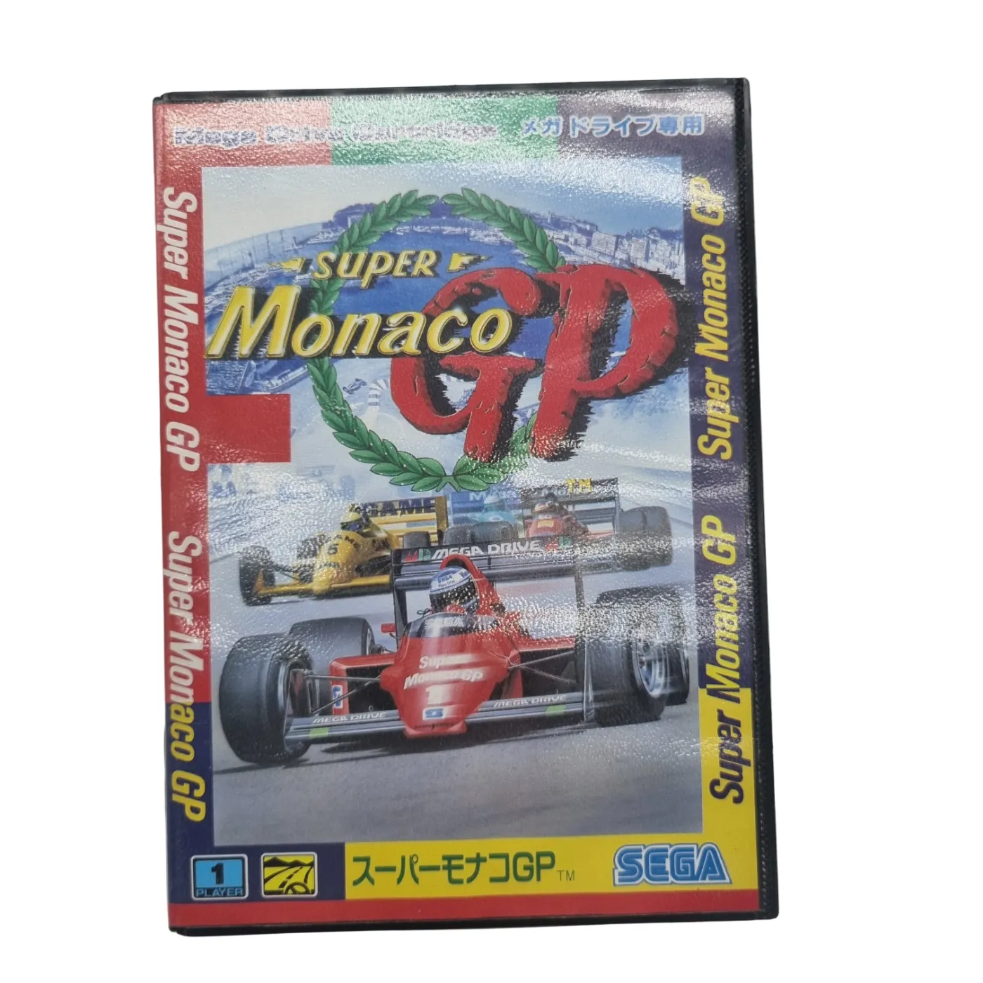 SEGA Game Cartridge – Super Monaco GP in Case (WR 1342546)
