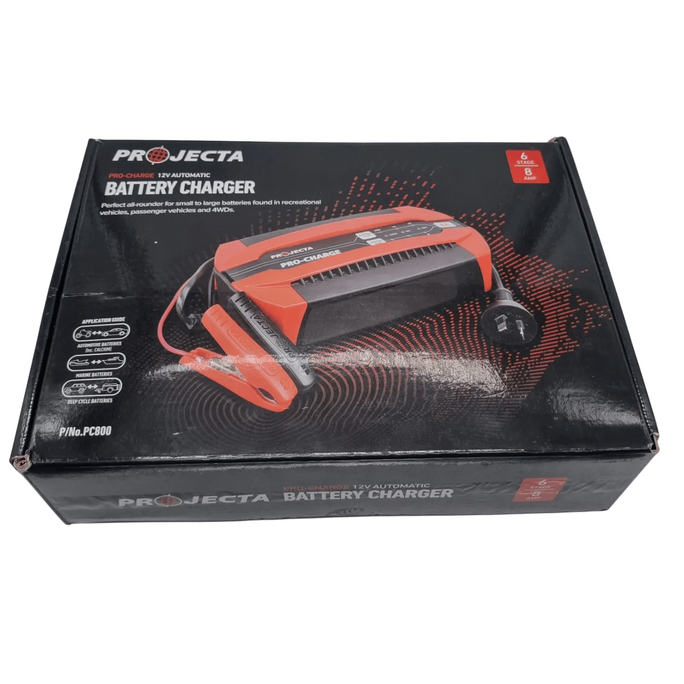 Projecta Battery Charger PC800 – Black (with Box)  (WR 1356318)