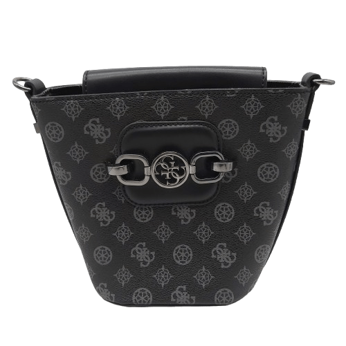 Guess Handbag Coal Hensely Bucket Bag With Strap – (WR-1349609)