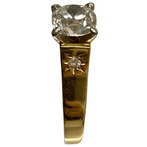 Ladies 18ct Yellow Gold 3 Stone Diamond Ring TDW 1.73ct Size Q With Valuation Certifcate