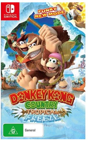 Nintendo Switch Donkey Kong Country Tropical Freeze, Excellent Condition, With Case No Manual