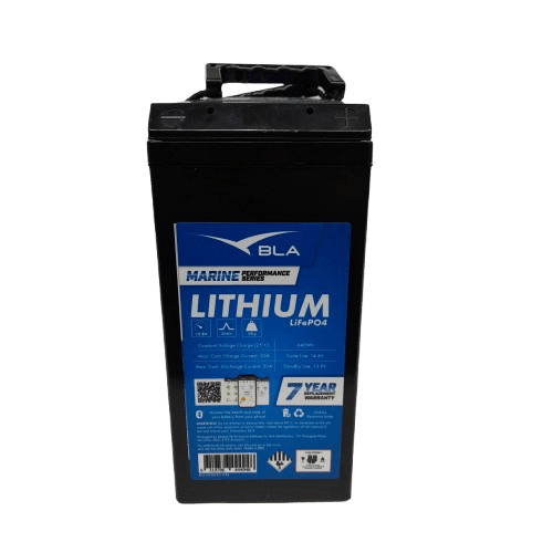 BLA 111184 Marine Performance 12V 50Ah Bluetooth Slimline Front Terminal Lithium Battery Like New