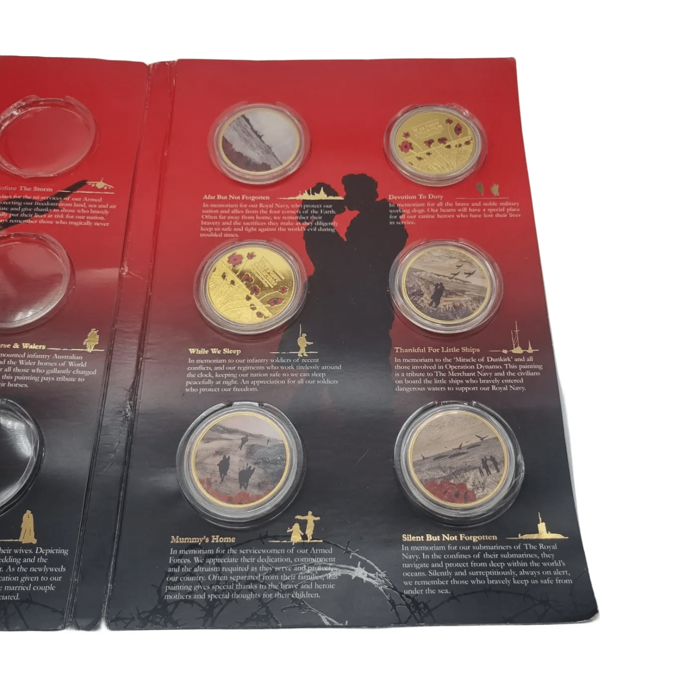 WAR POPPY COIN COLLECTION GOLD
