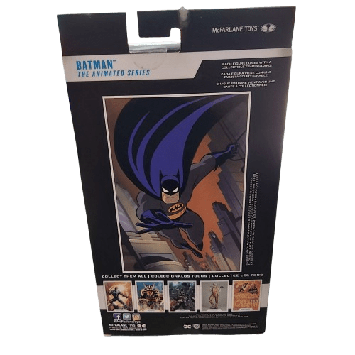 McFarlane Toys DC Multiverse, Batman The Animated Series 7in Figurine, Batman, Black/Gray Variant, Like New In Box (CP 1344793)