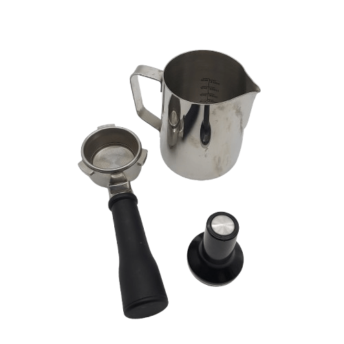 Breville Bambino Plus Espresso Coffee Machine BES500 BSS/A, Silver, Good Condition, With Milk Jug, Tamper, Portafilter + Tank (NA 1355201)
