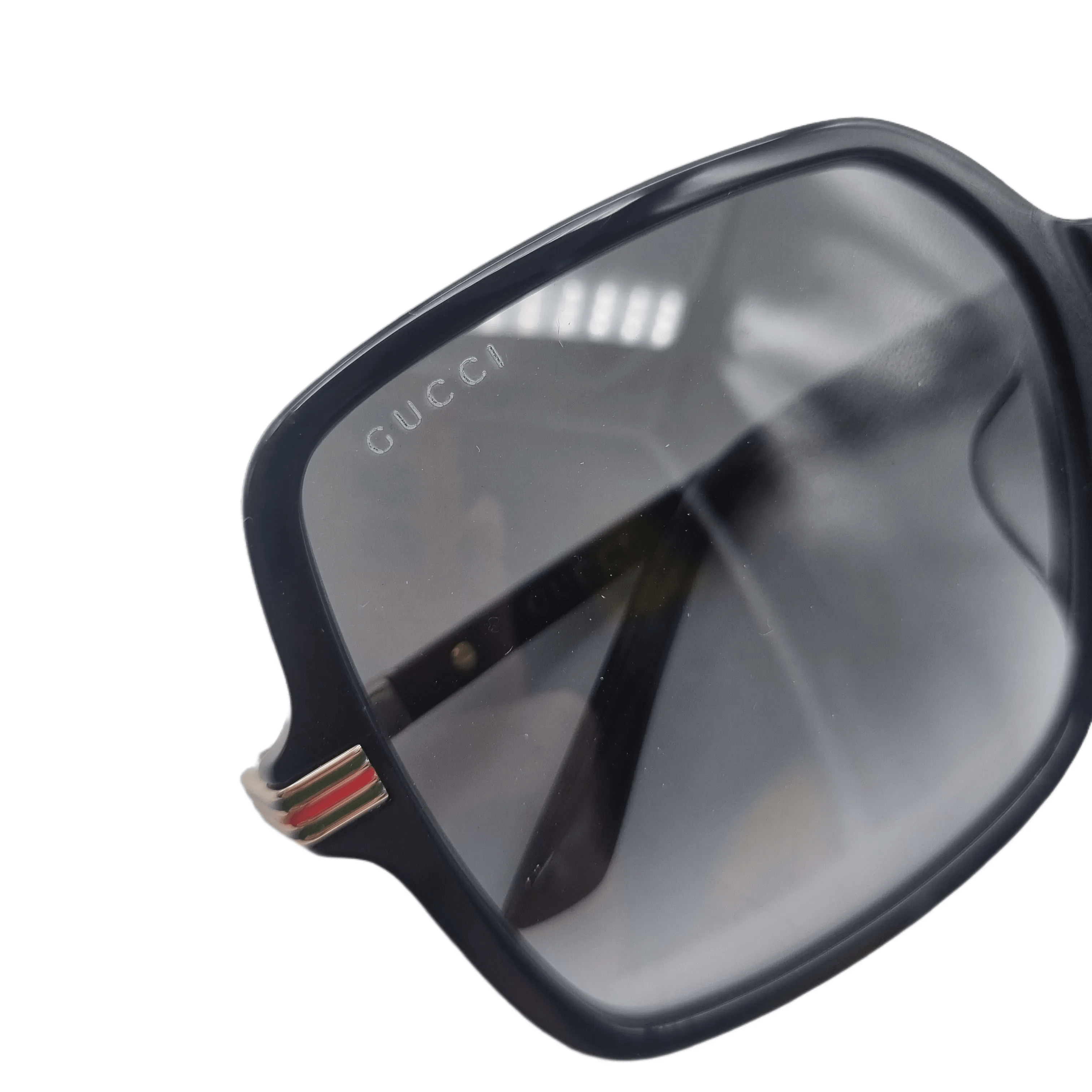 Gucci Women’s Gg1448sa Black Rectangle Sunglasses + Case + Cloth + Receipt