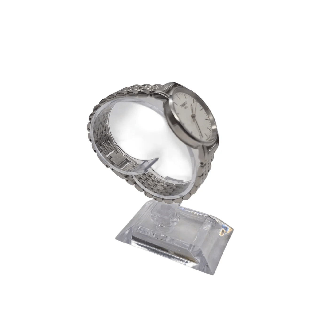 Tissot T109210A Swiss Made Women’s Silver All Stainless Steel White Dial Watch + Box