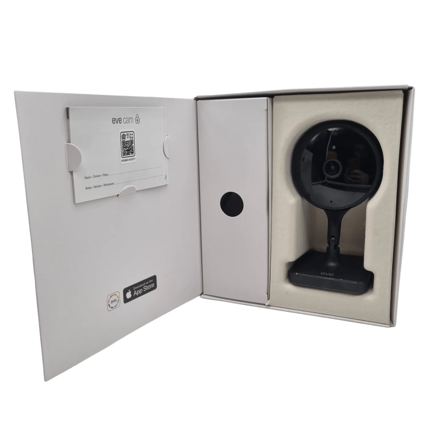 EVE Cam Indoor Security Camera – In Box with Charger – 1351494