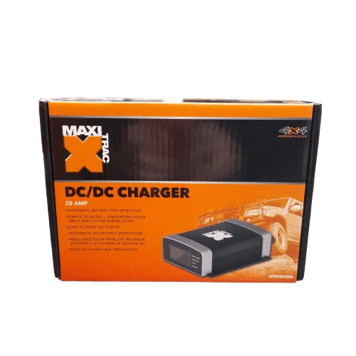 MaxiTrac DC to DC Battery Charger with Solar Input 20A – MTDCDC20A In Box