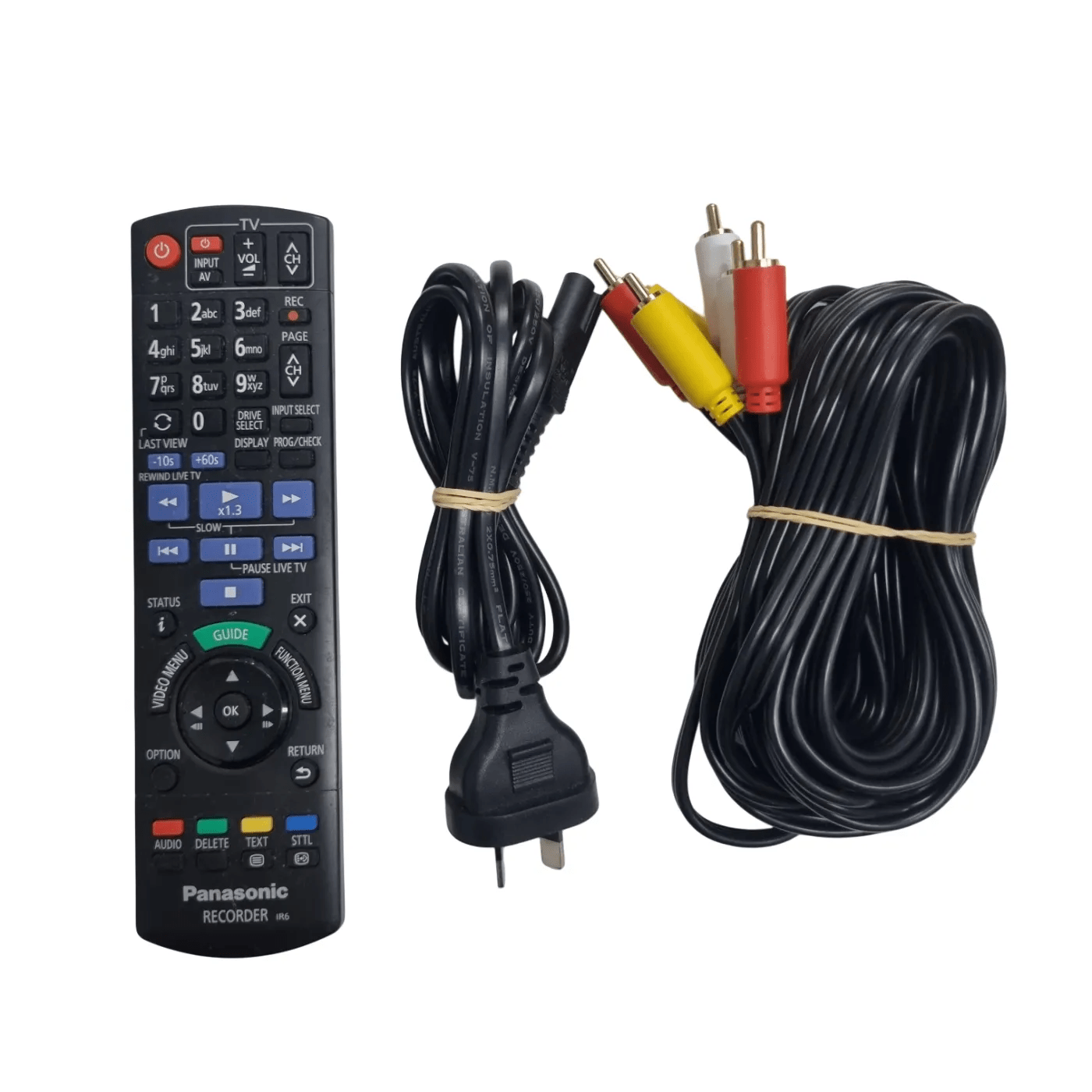 Panasonic DMR-BWT460 500GB HDD Blu-Ray DVD Recorder/3D Player with Twin HD Tuner + Remote + Power + AV Cables