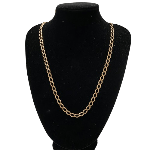 9ct Unisex Yellow Gold Curb Link Necklace. (NG 1348117)
