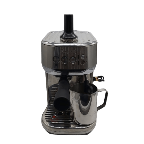 Breville Bambino Plus Espresso Coffee Machine BES500 BSS/A, Silver, Good Condition, With Milk Jug, Tamper, Portafilter + Tank (NA 1355201)