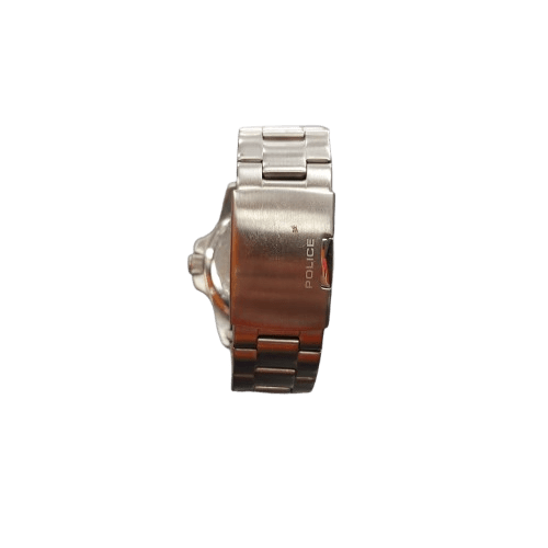 Police Boston (13828J) Men’s Watch Silver/White Stainless Steel Very Good Condition
