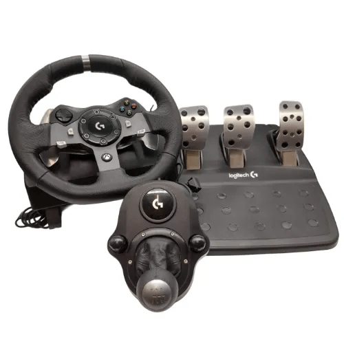 Logitech G920 Driving Force Racing Wheel & Pedals + Logitech Driving Force Shifter Bundle