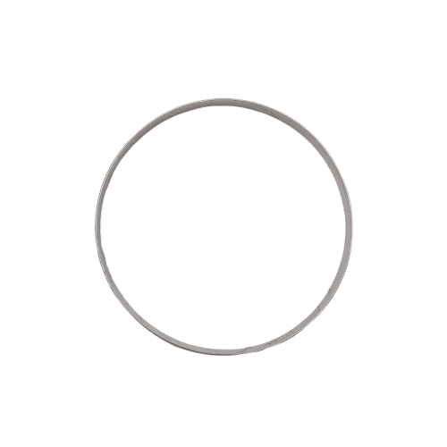 9ct White Gold Bangle – 10.4g – 6.5cm Diameter – 5mm Width – Geometric Textured Design