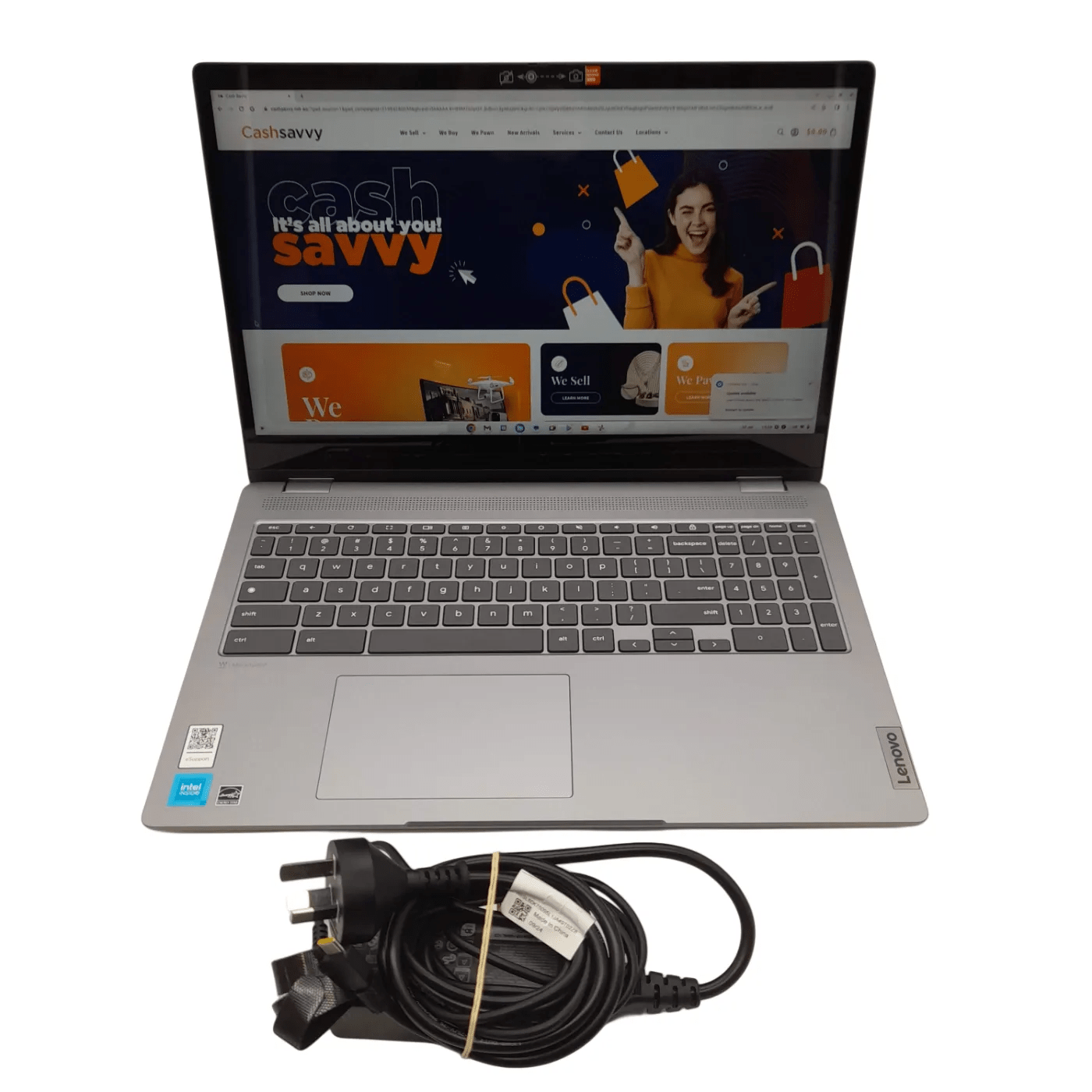 Lenovo Chromebook Flex 3 15IJL7 Laptop + Charger / Intel Celeron N4500 / 4GB RAM / 64GB SSD / ChromeOS (WL 1349503)