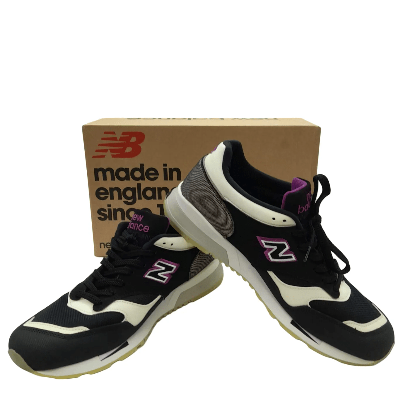 New Balance Shoes 1500 Made in England Black/White/Purple in Box (WR 1353273)
