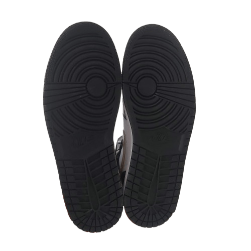 Nike Air Jordan 1 Mid Patent SE – Size 12 Black White Gold (Alternate Nike Box) 2019 – ‘Black Gold’